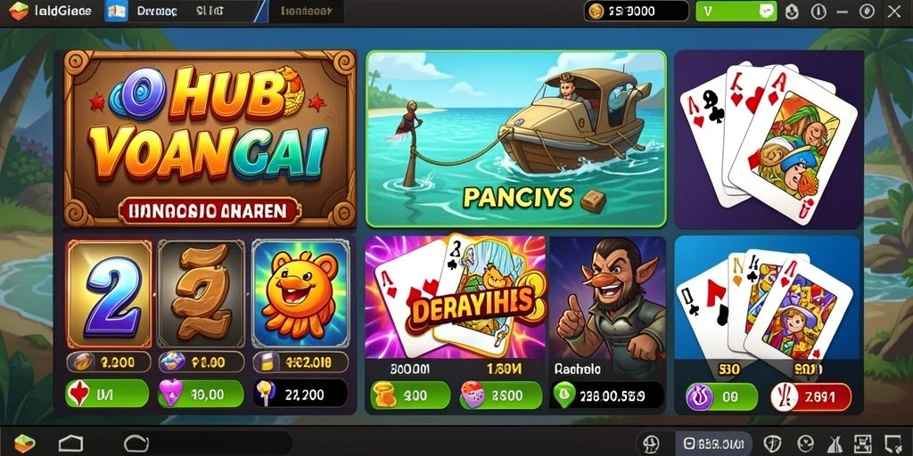 Screenshot menunjukkan karakter-karakter unik yang tersedia.