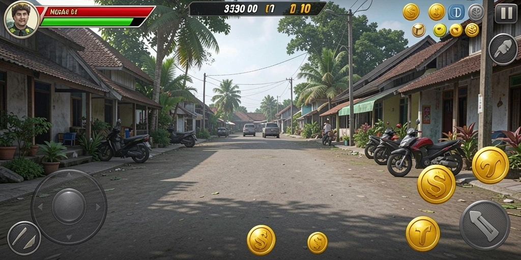 Visual menakjubkan dari dunia fantasi dalam game.